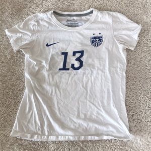 Alex Morgan soccer shirt.